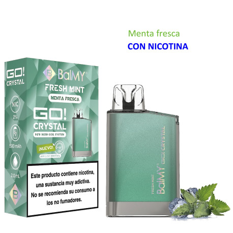 5T. Fresh Mint 20 mg. «BALMY GO CRYSTAL» Vaper desechable