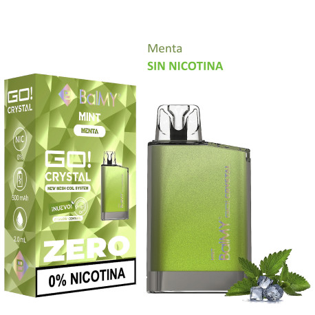 5T. Mint 0 mg. «BALMY GO CRYSTAL» 3x2 Vaper desechable