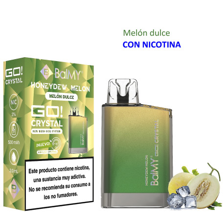 5T. Honeydew Melon 20 mg. «BALMY GO CRYSTAL» Vaper desechable