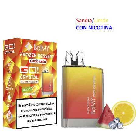 5T. Frozen Dessert  20 mg. «BALMY GO CRYSTAL» 3x2 Vaper desechable
