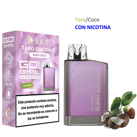 5T. Taro Coconut 20 mg. «BALMY GO CRYSTAL» 3x2 Vaper desechable