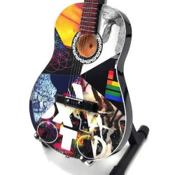 3T. Guitarra decorativa en miniatura réplica Coldplay