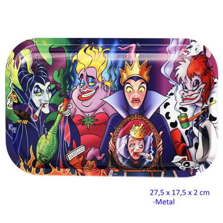 1T. Bandeja para liar diseño exclusivo «TG» Malvadas 27,5 x 17,5 cm.
