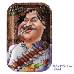1T. Bandeja para liar diseño exclusivo «TG» Pablo 27,5 x 17,5 cm.