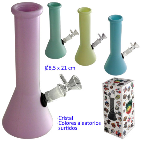 1T. 21 cm Bong de cristal colores surtidos aleatorios