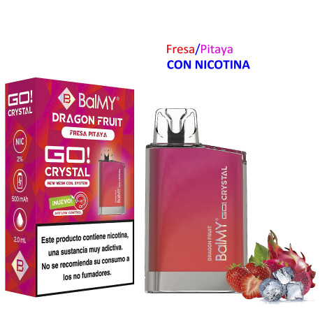 5T. Dragonfruit 20 mg. «BALMY GO CRYSTAL» 3x2 Vaper desechable