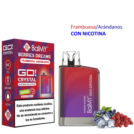 5T. Berries Dreams 20 mg. «BALMY GO CRYSTAL» Vaper desechable