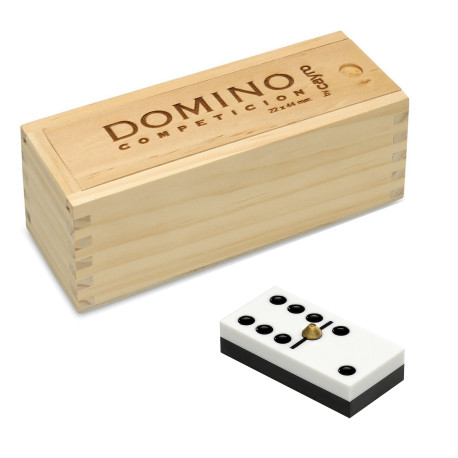 3T. Domino competition in wooden box