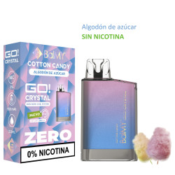 5T. Cotton Candy 0 mg. «BALMY GO CRYSTAL» 3x2 Vaper desechable
