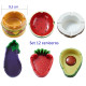 3T. Set de 12 ceniceros «Champ» Food