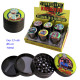 1T. Ø 5 cm. Expositor con 12 trituradores (grinders) «Kañamero» 4 partes