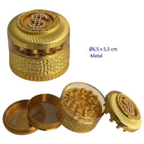 1T. Ø 6,5 cm. Grinder «Dolar» 4 partes