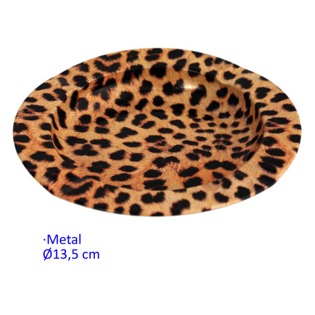 1T. Cenicero de metal Ø13,5 cm.