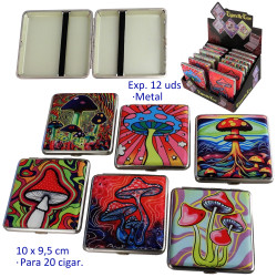 1T. Expositor con 12 pitilleras metal para 20 cigarrillos