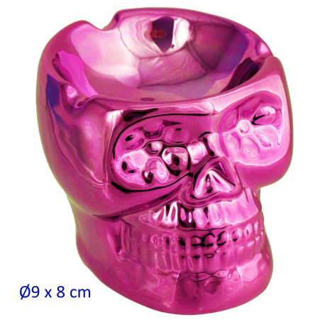 1T. Cenicero de mesa «Calavera» rosa