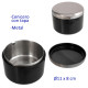 1T. Cenicero de mesa metal con tapa