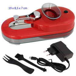 1T. Máquina eléctrica llenadora de tubos roja