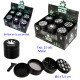 1T. Ø4 cm. Expositor con 12 grinder metálicos 4 partes brillan en la oscuridad