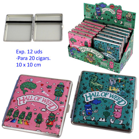 1T. Expositor con 12 pitilleras metal para 20 cigarrillos