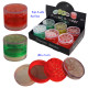 1T. Ø6 cm. Expositor con 12 grinder acrílicos 4 partes