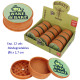 1T. Ø6 cm. Expositor con 12 grinders biodegradables 3 partes