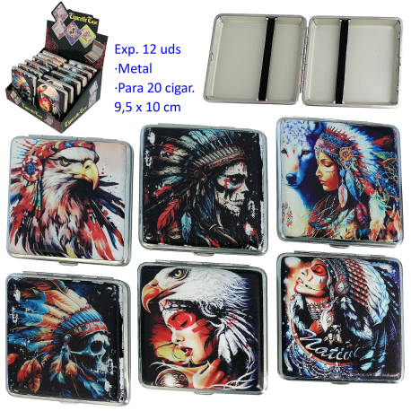 1T. Expositor con 12 pitilleras metal para 20 cigarrillos