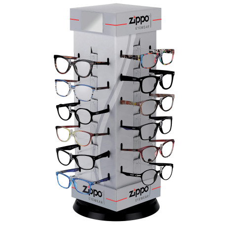 3T. Expositor  24 Gafas de Lectura «Zippo»