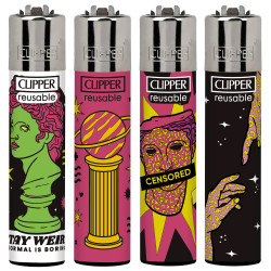 4T. Clipper «NEW GRAF» Exp. 48 encendedores