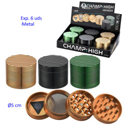 3T. Ø 5 cm. Expositor con 6 Grinders «CHAMP HIGH»