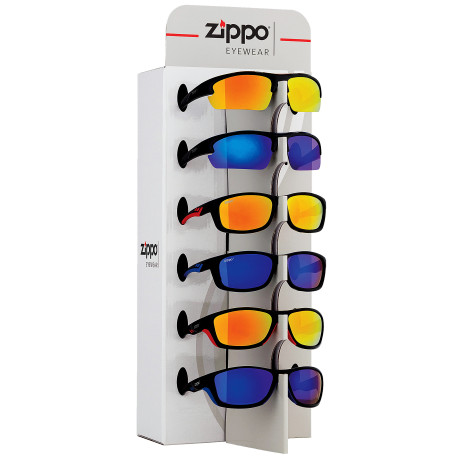 3T. Expositor con 6 gafas del sol «Zippo» SPORT UV400