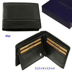 3T. Cartera Marrón de piel