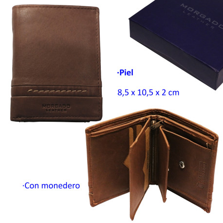 3T. Cartera Cuero de piel