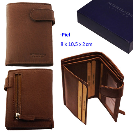 3T. Cartera Cuero de piel
