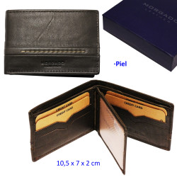 3T. Cartera Marrón de piel