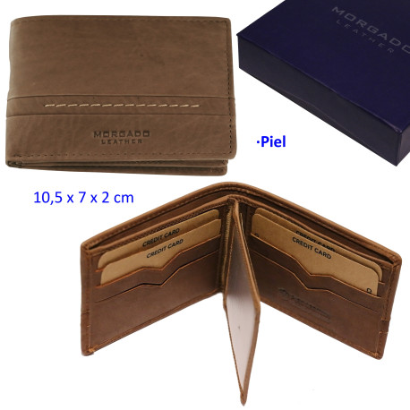 3T. Cartera Cuero de piel