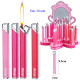 3T. Expositor con 24 encendedores piezo «Champ» Pink World