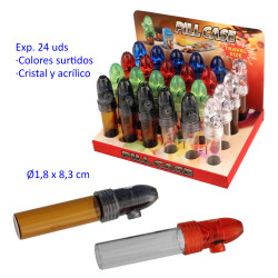 1T. Expositor con 24 botes de cristal