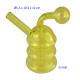 1T. 12 cm Bong de cristal amarillo
