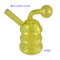 1T. 12 cm Bong de cristal amarillo