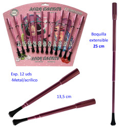 1T. Expositor con 12 boquillas extensibles rosas