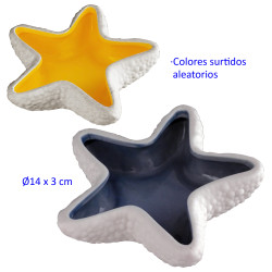 5T. Cenicero de cerámica estrella de mar colores surtidos aleatorios