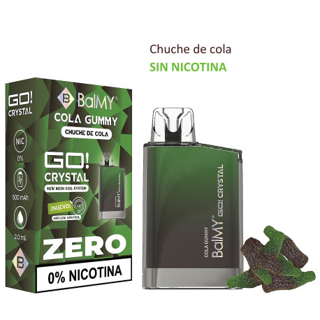 5T. Cola Gummy 0 mg. «BALMY GO CRYSTAL» 3x2 Vaper desechable