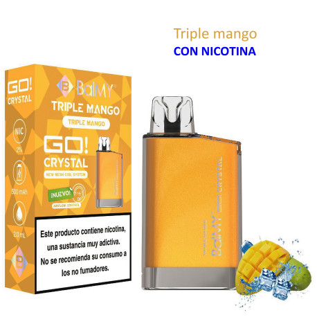 5T. Triple Mango 20 mg. «BALMY GO CRYSTAL»  Vaper desechable