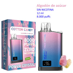5T.  Cotton Candy 0 mg. «BALMY POWER CRYSTAL» Vaper desechable