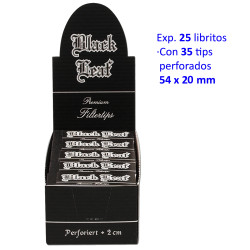 3T. Tips perforados para filtro «Black Leaf» Exp. con 25 libritos de 35 tips de 54x20 mm