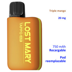 4T. Triple Mango 20 mg. «Lost Mary TAPPO» Kit recargable