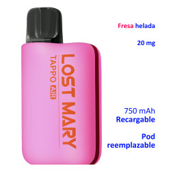 4T. Strawberry Ice 20 mg. «Lost Mary TAPPO» Kit recargable