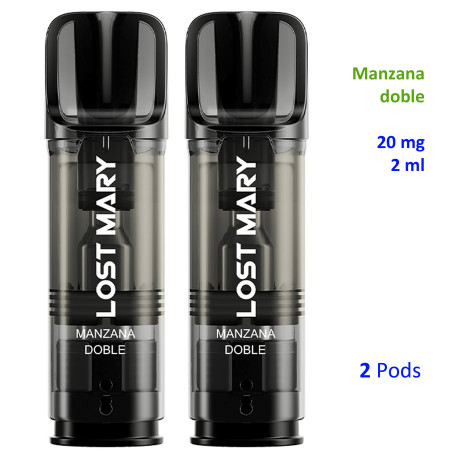 4T. Double Apple  20 mg. «Lost Mary TAPPO» 2 pods recarga