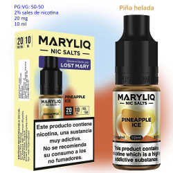 4T. 20 mg. Pineapple Ice «MARYLIQ» Sales de nicotina