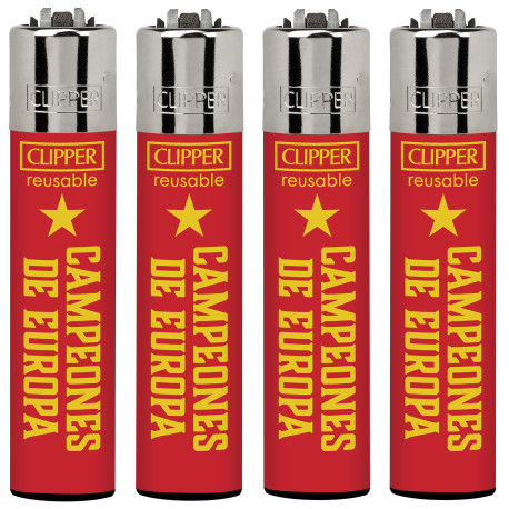 4T. Clipper «CAMPEONES DE EUROPA» Exp. 48 encendedores